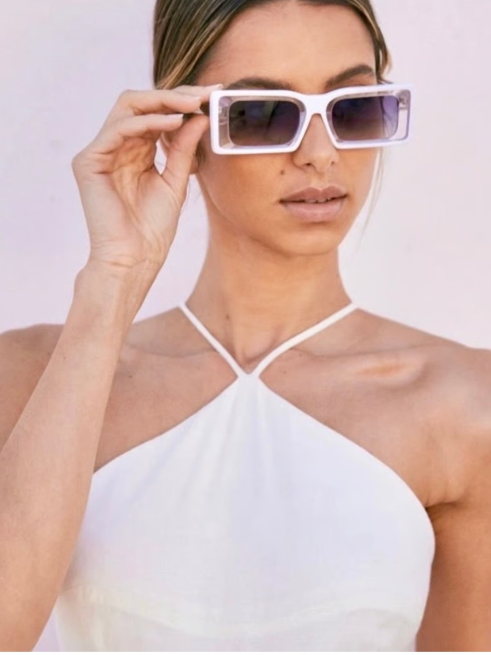 Cult Gaia White Hera Sunglasses NEW - Picture 4 of 17